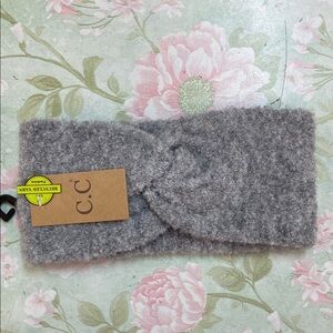 C.C Soft Gray Knit Headband